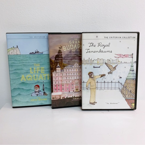 Wes Anderson Movies Grand Budapest Royal Tenebaums Life Aquatic DVD Lot - Picture 1 of 5